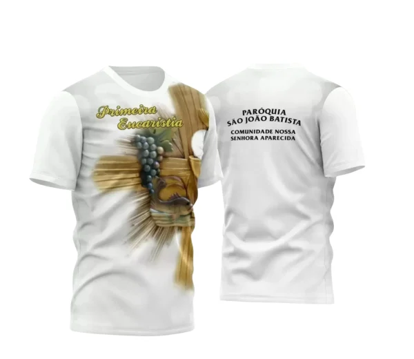  Arte Estampa - Camisa Religião - Eucaristia - 2024 - 2025