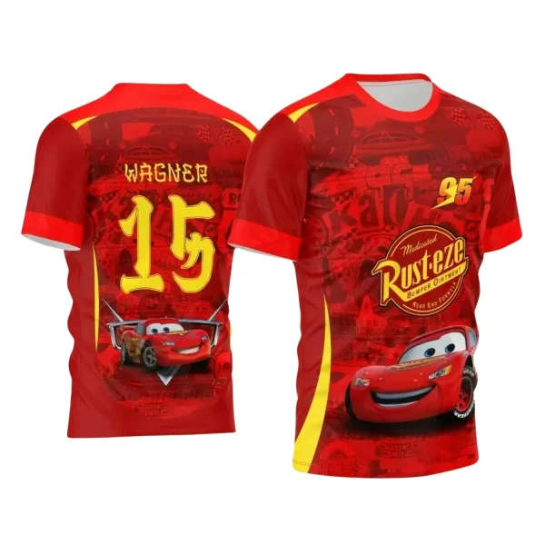  Arte Estampa - Camisa de Interclasse - Relâmpago Mcqueen  - 2024 - 2025