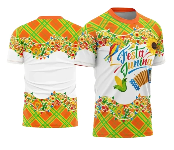  Arte Estampa Camiseta Arraiá 2025