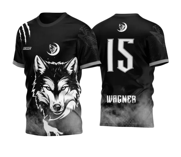 Camisa Interclasse Escolar Tema Lobo