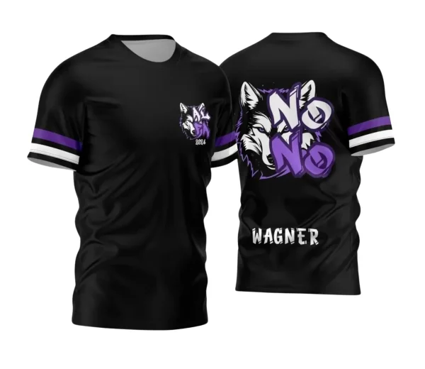 Camisa Interclasse Escolar Tema Lobo