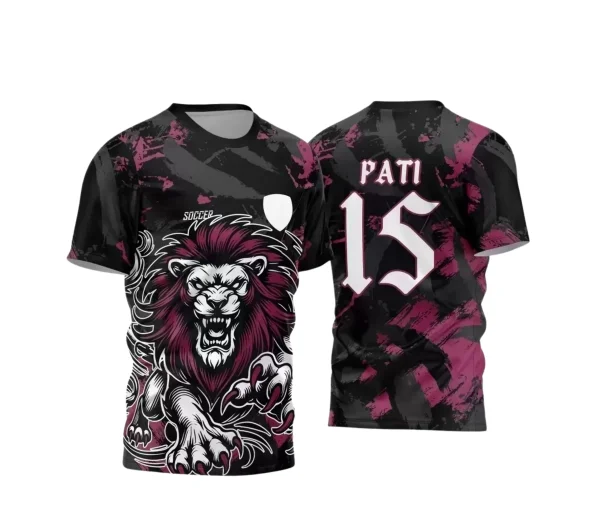  Arte Vetor - Camisa de Interclasse Personalizada Rosa - Jogos Internos - Leão - 2024 - 2025