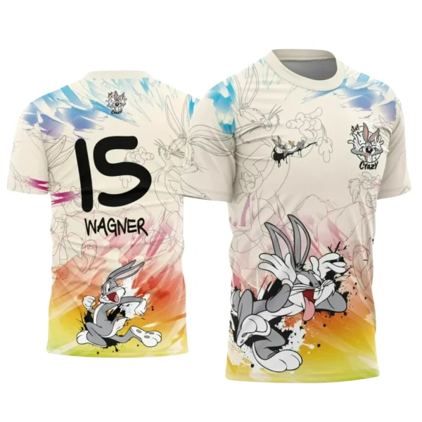  Camiseta de Interclasse 2025 criativa com Pernalonga