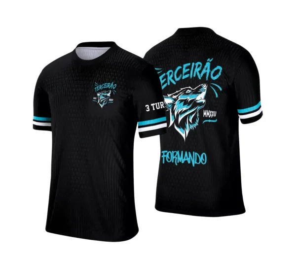  Estampa Camiseta Escolar - Formandos - Concluintes - Terceirão - Lobo - 2025