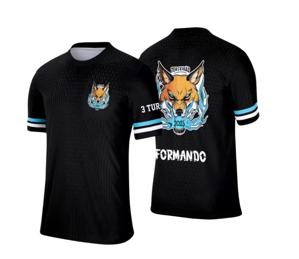  Estampa Camiseta Escolar - Formandos - Concluintes - Terceirão - Lobo - 2025