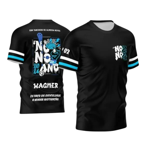  Estampa para Camiseta Escolar – Arte Vetor - Uniforme Concluintes 2025 – Formandos 9º Ano: Estilo Cérebro