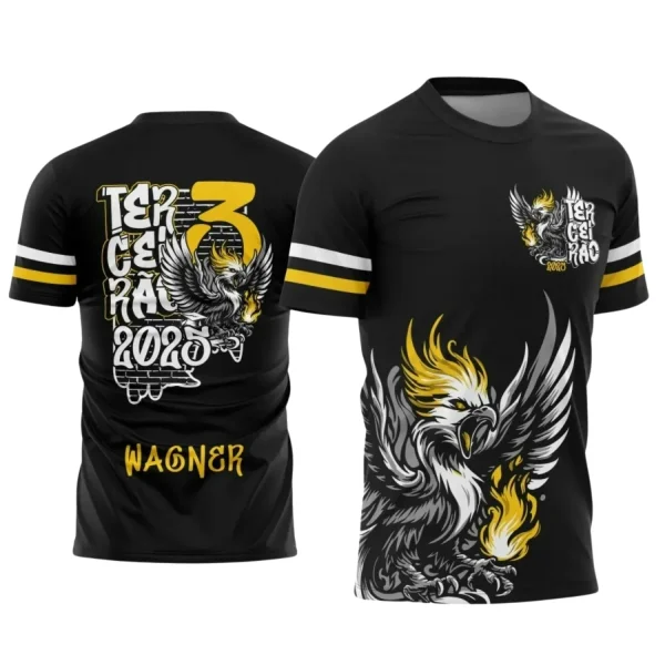  Estampa para Camiseta Escolar – Arte Vetor - Uniforme Concluintes 2025 – Terceirão: Estilo Fênix