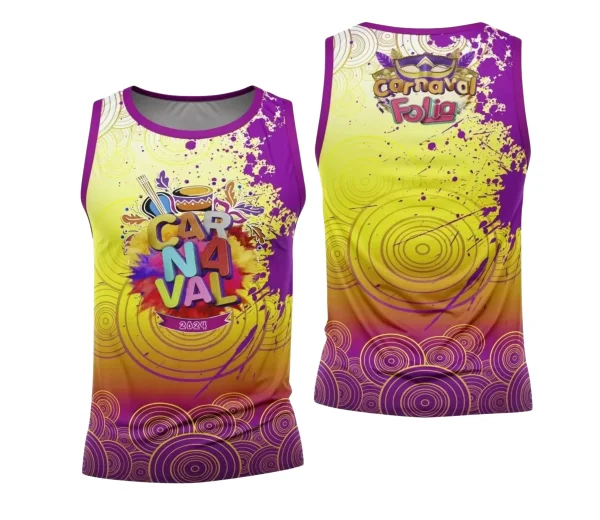 Arte Camisa Bloco Abadá Sublimação Carnaval 2024 - Modelo 01