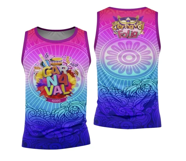 Arte Camisa Bloco Abadá Sublimação Carnaval 2024 - Modelo 08