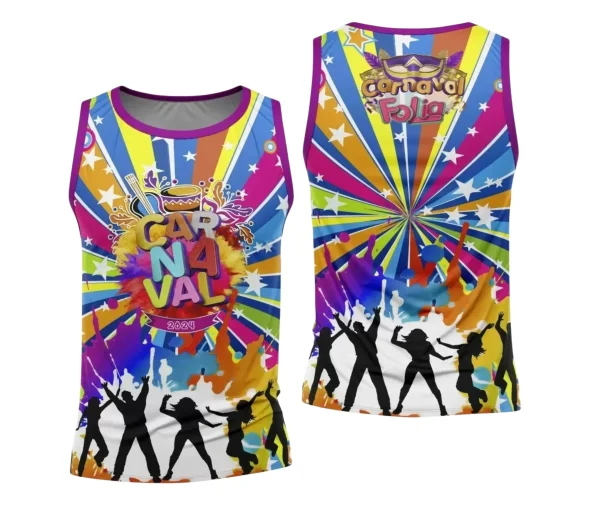 Arte Camisa Bloco Abadá Sublimação Carnaval 2024 - Modelo 10