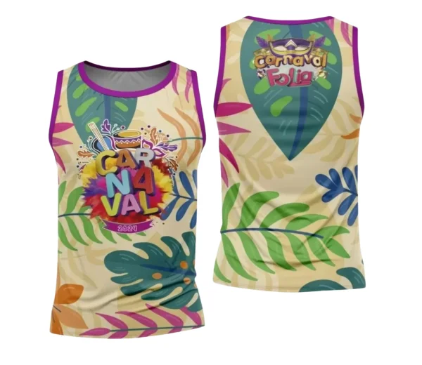 Arte Camisa Bloco Abadá Sublimação Carnaval 2024 - Modelo 105