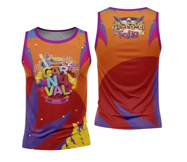 Arte Camisa Bloco Abadá Sublimação Carnaval 2024 - Modelo 108