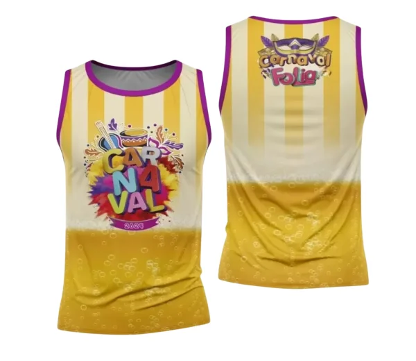 Arte Camisa Bloco Abadá Sublimação Carnaval 2024 - Modelo 113