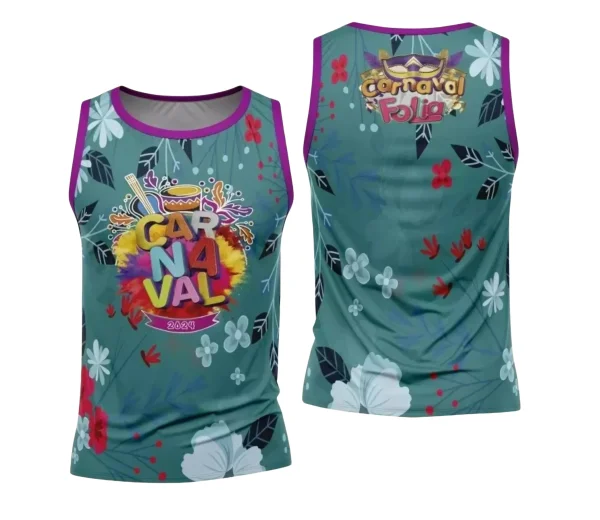 Arte Camisa Bloco Abadá Sublimação Carnaval 2024 - Modelo 122