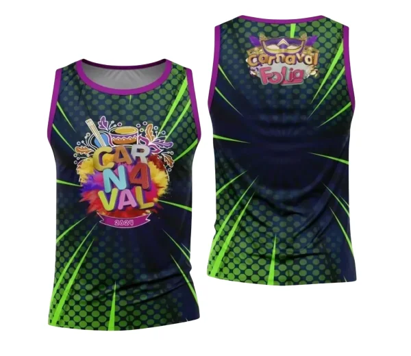 Arte Camisa Bloco Abadá Sublimação Carnaval 2024 - Modelo 132