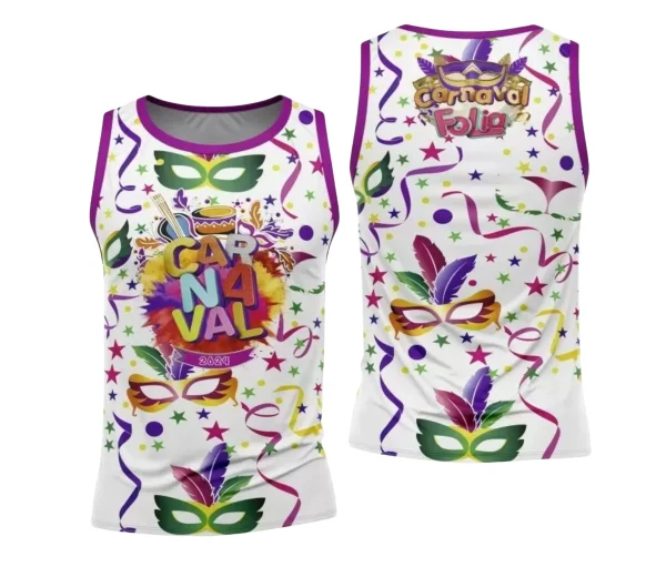 Arte Camisa Bloco Abadá Sublimação Carnaval 2024 - Modelo 135