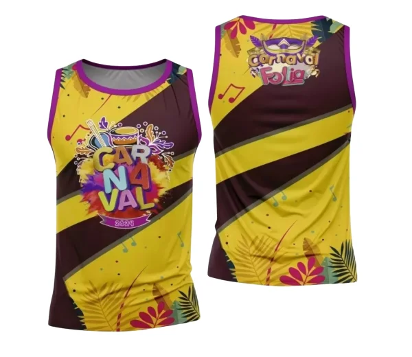 Arte Camisa Bloco Abadá Sublimação Carnaval 2024 - Modelo 136