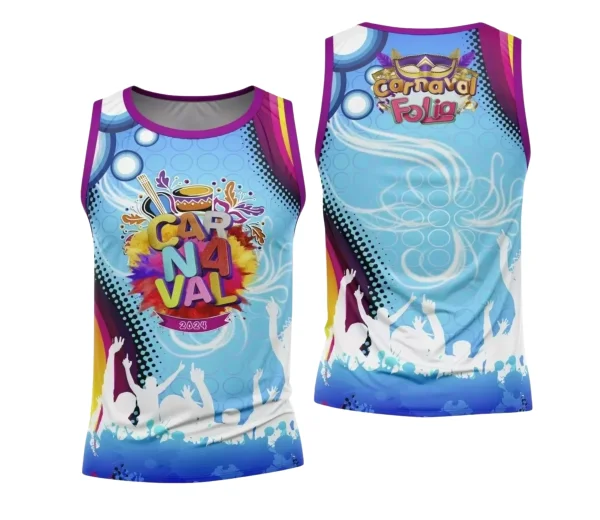 Arte Camisa Bloco Abadá Sublimação Carnaval 2024 - Modelo 15