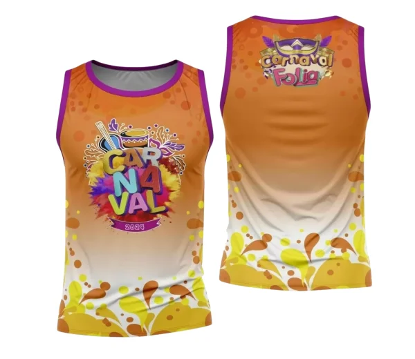 Arte Camisa Bloco Abadá Sublimação Carnaval 2024 - Modelo 17