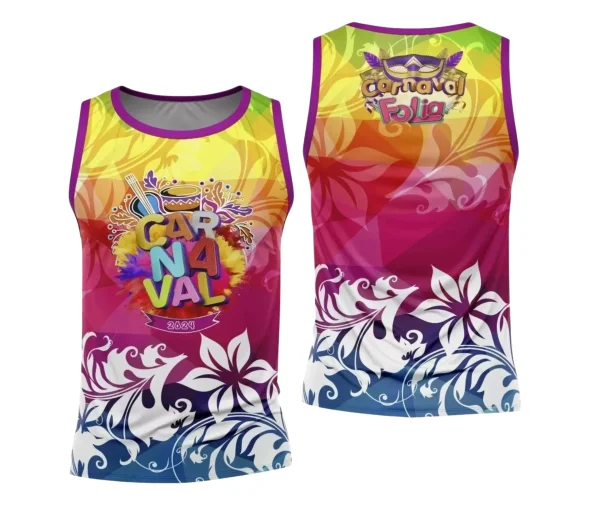 Arte Camisa Bloco Abadá Sublimação Carnaval 2024 - Modelo 18