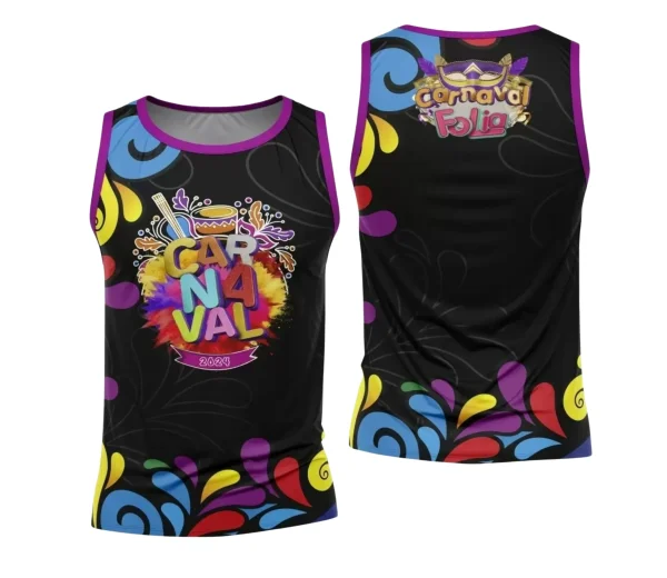 Arte Camisa Bloco Abadá Sublimação Carnaval 2024 - Modelo 21