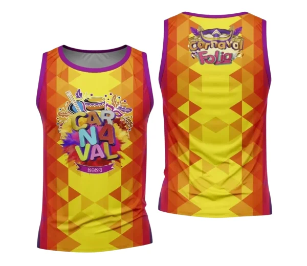 Arte Camisa Bloco Abadá Sublimação Carnaval 2024 - Modelo 22