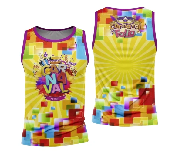 Arte Camisa Bloco Abadá Sublimação Carnaval 2024 - Modelo 44