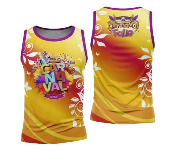 Arte Camisa Bloco Abadá Sublimação Carnaval 2024 - Modelo 45