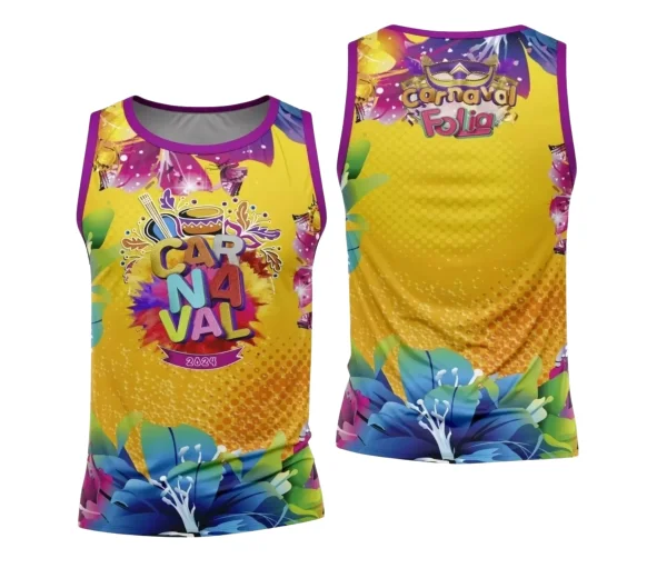 Arte Camisa Bloco Abadá Sublimação Carnaval 2024 - Modelo 46