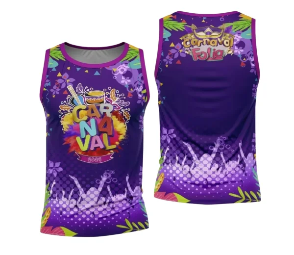 Arte Camisa Bloco Abadá Sublimação Carnaval 2024 - Modelo 47