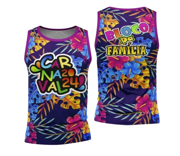 Arte Camisa Bloco Abadá Sublimação Carnaval 2024 - Modelo 55