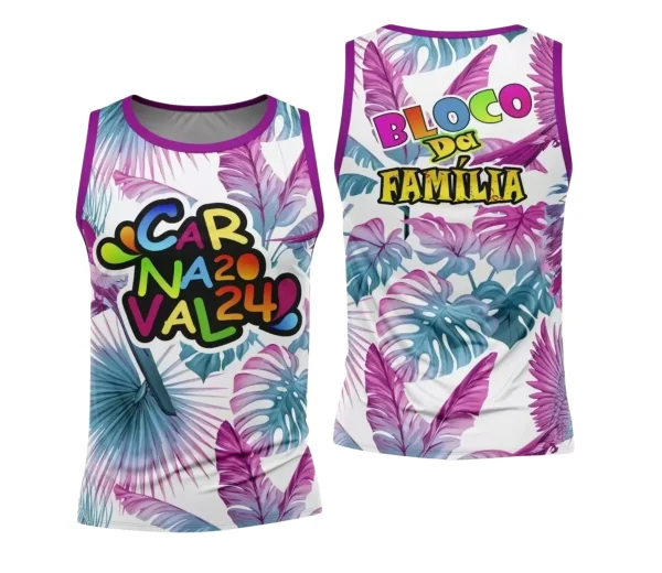 Arte Camisa Bloco Abadá Sublimação Carnaval 2024 - Modelo 57