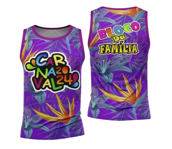 Arte Camisa Bloco Abadá Sublimação Carnaval 2024 - Modelo 59