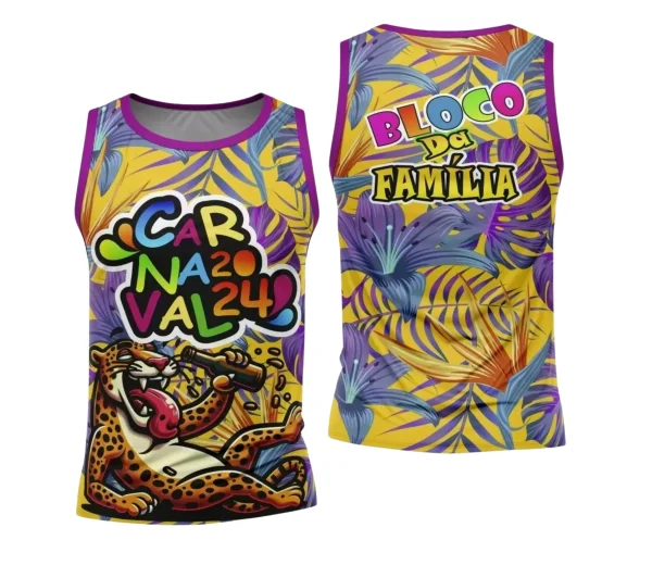 Arte Camisa Bloco Abadá Sublimação Carnaval 2024 - Modelo 68