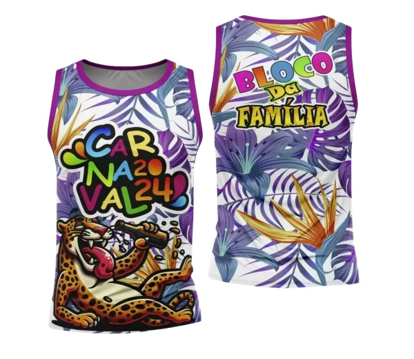 Arte Camisa Bloco Abadá Sublimação Carnaval 2024 - Modelo 69