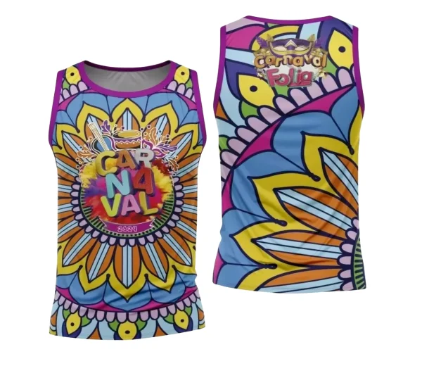 Arte Camisa Bloco Abadá Sublimação Carnaval 2024 - Modelo 87