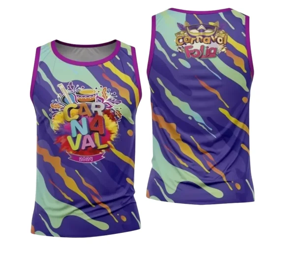 Arte Camisa Bloco Abadá Sublimação Carnaval 2024 - Modelo 95