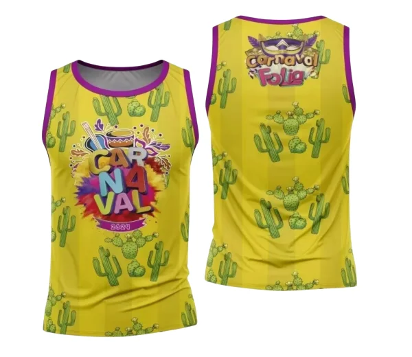 Arte Camisa Bloco Abadá Sublimação Carnaval 2024 - Modelo 97