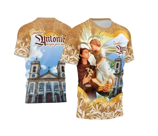 Arte Camisa Vetor Religião 2024 - Santo Antônio
