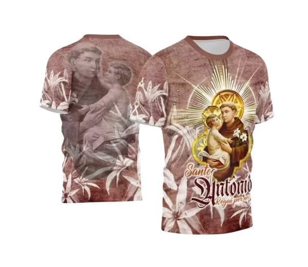 Arte Camisa Vetor Religião 2024 - Santo Antônio