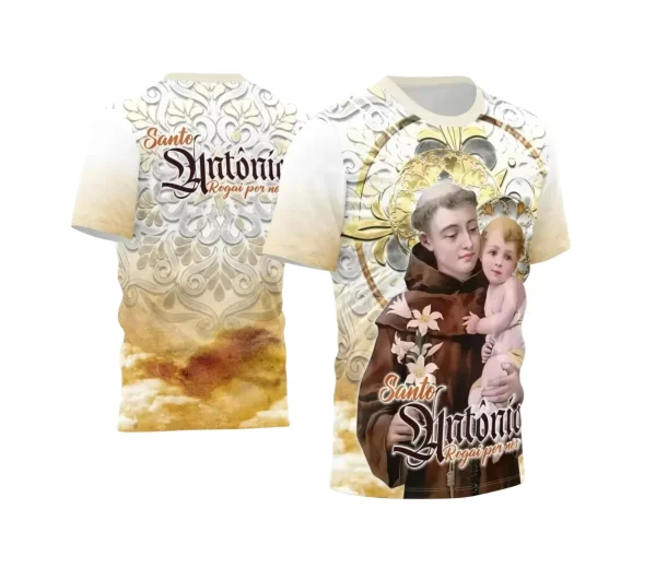 Arte Camisa Vetor Religião 2024 - Santo Antônio