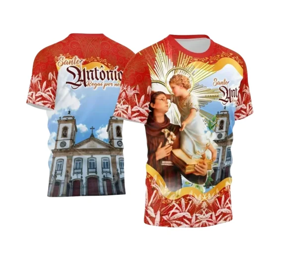 Arte Camisa Vetor Religião 2024 - Santo Antônio
