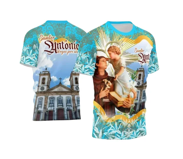 Arte Camisa Vetor Religião 2024 - Santo Antônio