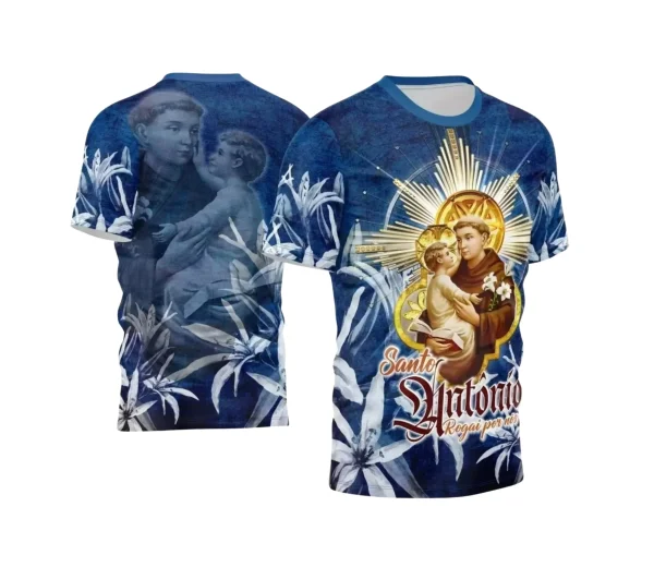 Arte Camisa Vetor Religião 2024 - Santo Antônio