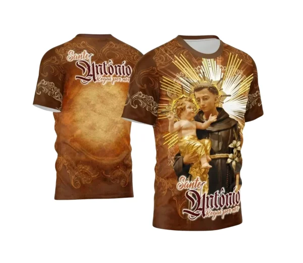 Arte Camisa Vetor Religião 2024 - Santo Antônio