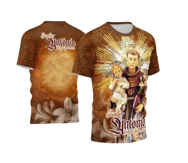 Arte Camisa Vetor Religião 2024 - Santo Antônio