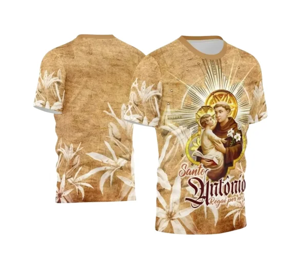 Arte Camisa Vetor Religião 2024 - Santo Antônio