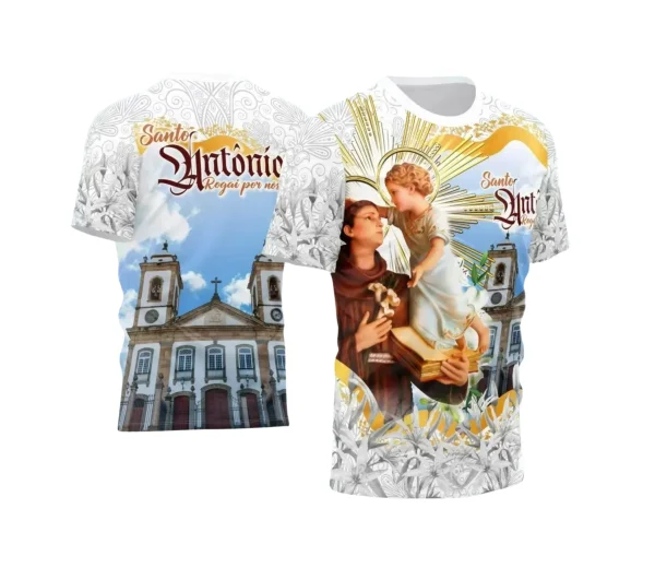 Arte Camisa Vetor Religião 2024 - Santo Antônio