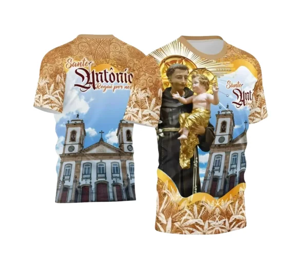 Arte Camisa Vetor Religião 2024 - Santo Antônio