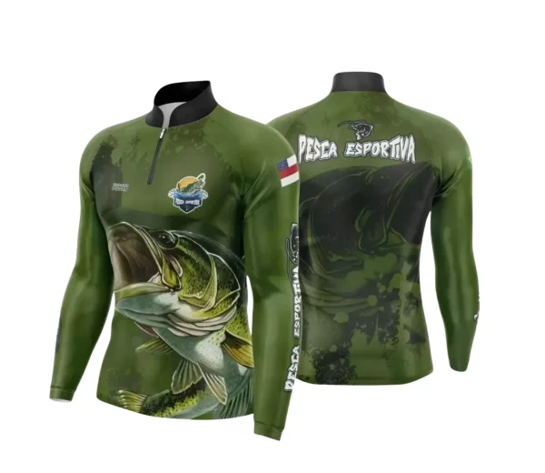 Arte Camiseta de Pesca Esportiva - 2024- 2025 - Templates Prontos